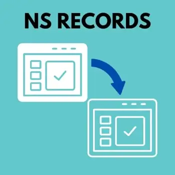 NS records work with domain name resolution.