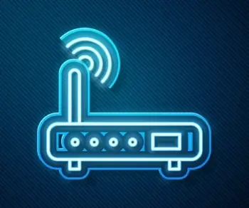 A router heading a local area network (LAN)