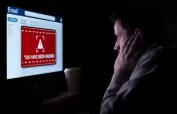 A man becomes victim to a cyberattack