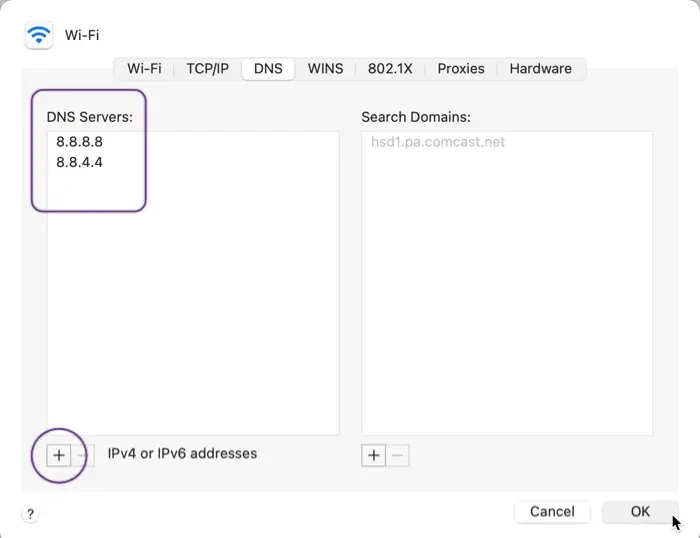 What does changing your DNS to 8.8 8.8 do?