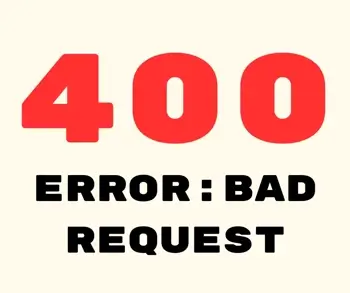 A 400 error code, indicating a bad request