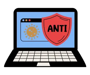 Antivirus software on a computer