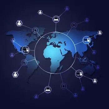 A DMZ network with devices