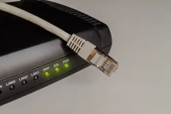 Wires connecting Linksys router