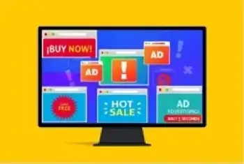 Adware computer displays popup ads