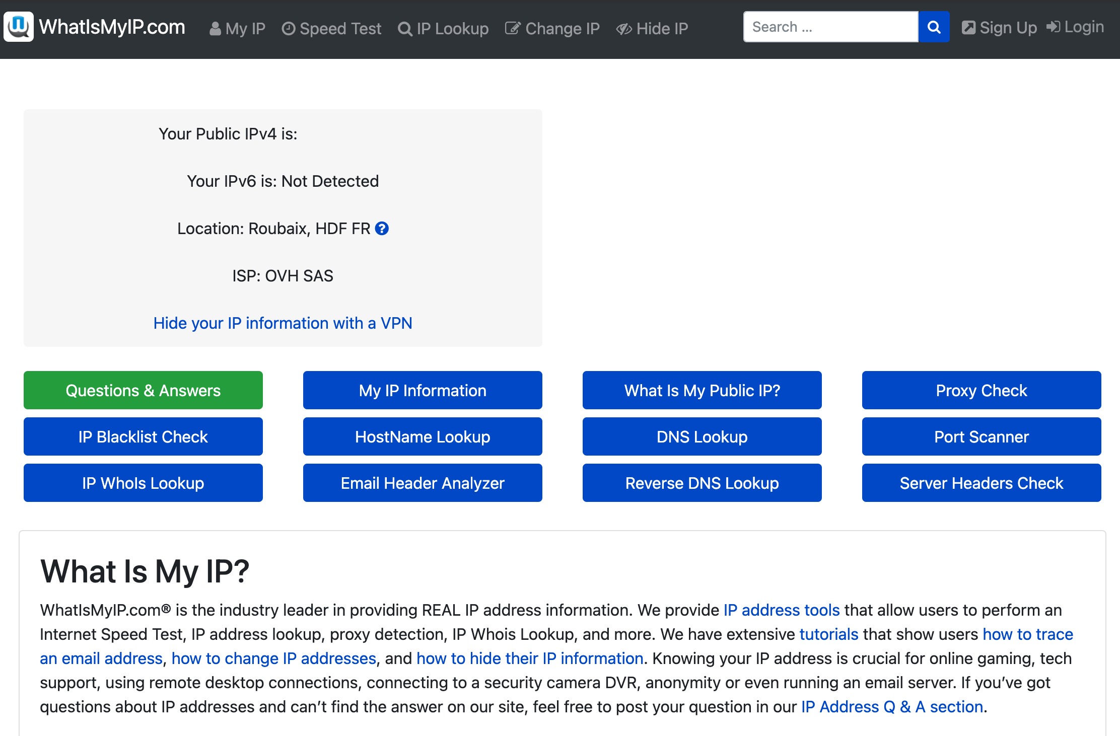 History of WhatIsMyIP.com 2019