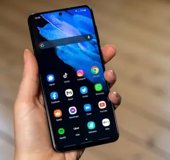 An Android phone ready for backup