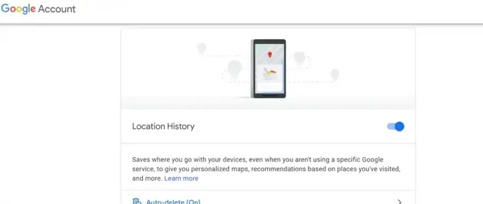 Google Maps location data